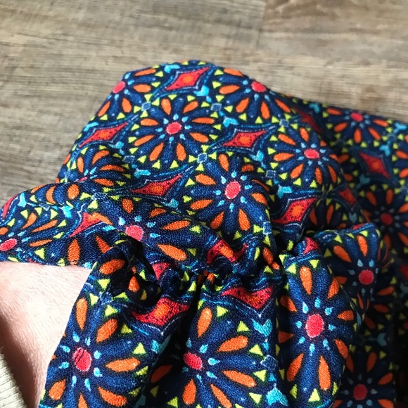 LILY WHITE Multicolor kaleidoscope joggers casual pants - Picture 6 of 7